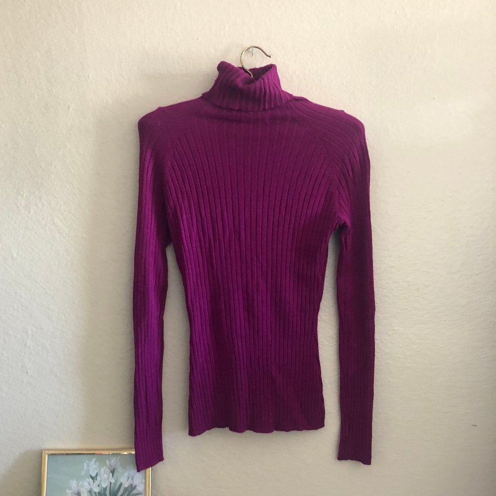 90s INC magenta purple  turtleneck sweater